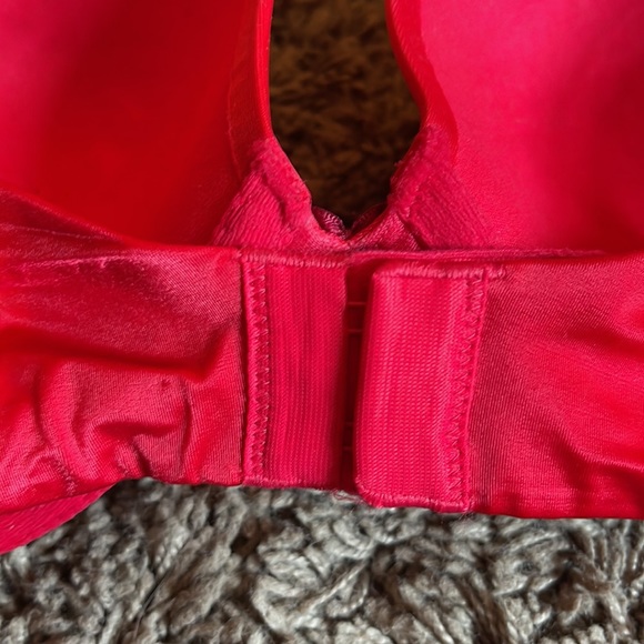 EUC Size 36D Victoria’s Secret Red Lace Push Up Bra - Picture 7 of 8